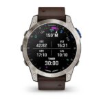 D2™ Mach 1 Black Smartwatch with Leather Band - Image 2