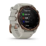 Descent™ Mk3i – 43 mm Bronze PVD titanium with French grey silicone band - Image 3