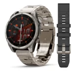 fēnix® 8 – 47 mm, AMOLED Sapphire, Titanium with Vented titanium bracelet