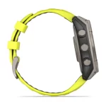 fēnix® 8 – 47 mm, Solar, Sapphire, Titanium with Amp yellow/graphite silicone band - Image 7