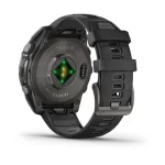 fēnix® 8 – 47 mm, AMOLED Sapphire, Carbon grey DLC titanium with Black/pebble grey silicone band - Image 8