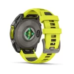 fēnix® 8 – 47 mm, Solar, Sapphire, Titanium with Amp yellow/graphite silicone band - Image 6