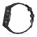 fēnix® 8 – 47 mm, AMOLED Sapphire, Carbon grey DLC titanium with Black/pebble grey silicone band - Image 9