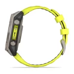 fēnix® 8 – 47 mm, Solar, Sapphire, Titanium with Amp yellow/graphite silicone band - Image 8