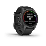 fēnix® 7S Pro – Sapphire Solar Edition Carbon Grey DLC Titanium with Black Band - Image 2