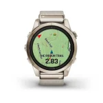 epix™ Pro (Gen 2) – Sapphire Edition | 42 mm Soft Gold with Cream Heathered Nylon Band - Image 5