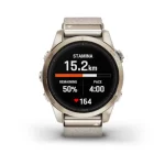 epix™ Pro (Gen 2) – Sapphire Edition | 42 mm Soft Gold with Cream Heathered Nylon Band - Image 7
