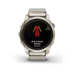 epix™ Pro (Gen 2) – Sapphire Edition | 42 mm Soft Gold with Cream Heathered Nylon Band - Image 8