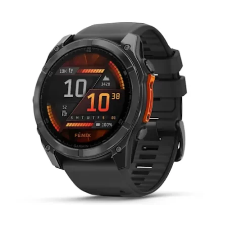 fēnix® 8 – 51 mm, AMOLED Slate Gray with Black Silicone Band