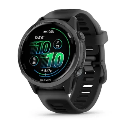 Forerunner® 570 - 42mm Slate Gray Aluminum with Translucent Black/Black Band