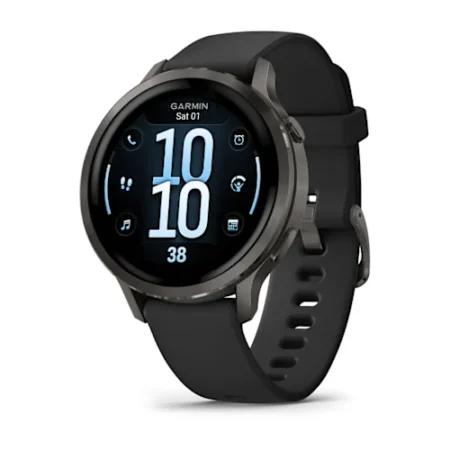 Venu® 4 - 41 mm Slate with Black Silicone Band