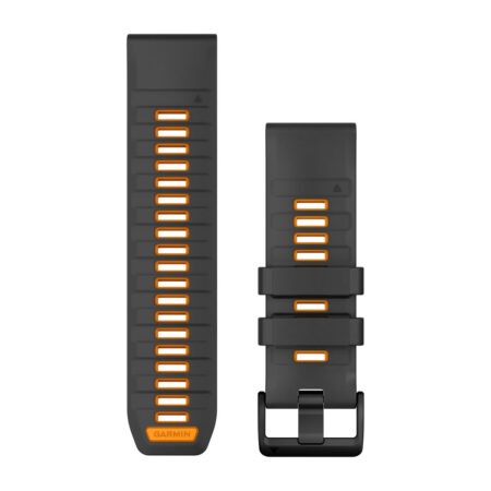 QuickFit 26 Watch Bands Graphite/Spark Orange Silicone