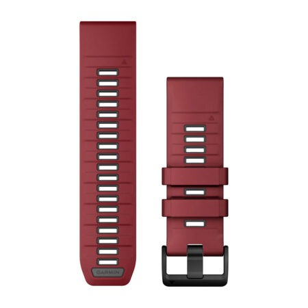 QuickFit 26 Watch Bands Marsala/Graphite Silicone